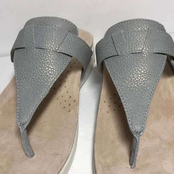 NWOT Dansko Leather CeCe Metallic Thong Sandals Size 7 - Picture 8 of 9